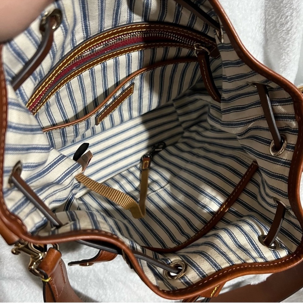 Dooney & Bourke Wayfarer Large Drawstring Nylon Bucket Bag - Picture 7 of 14